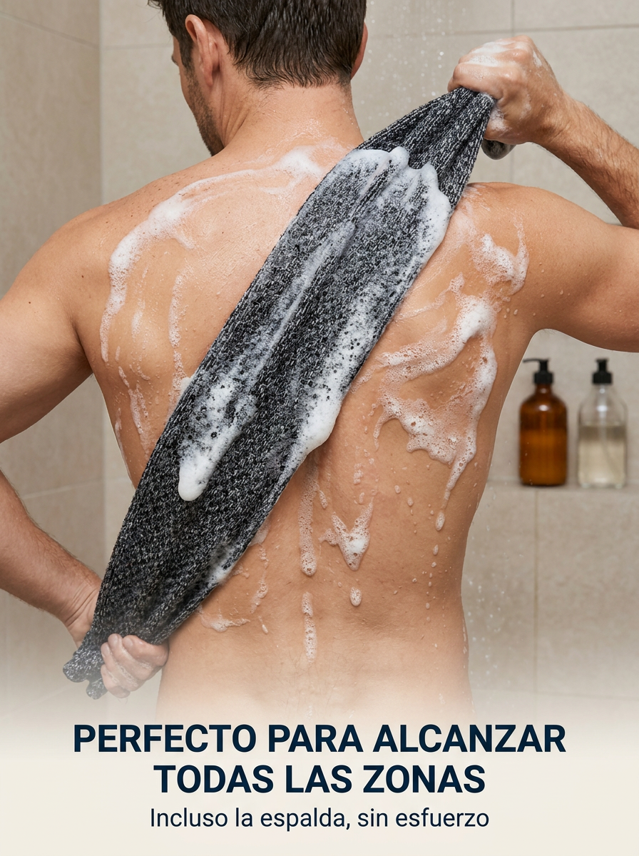 Toalla de ducha exfoliante Suavia