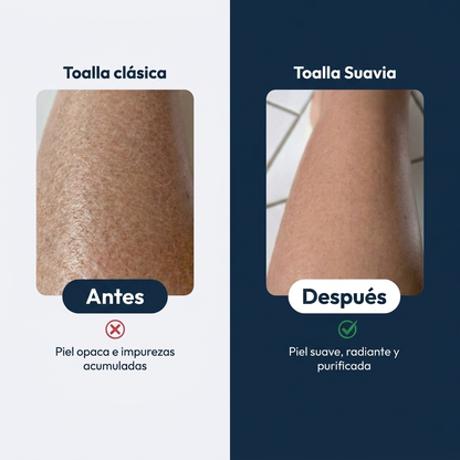 Toalla de ducha exfoliante Suavia